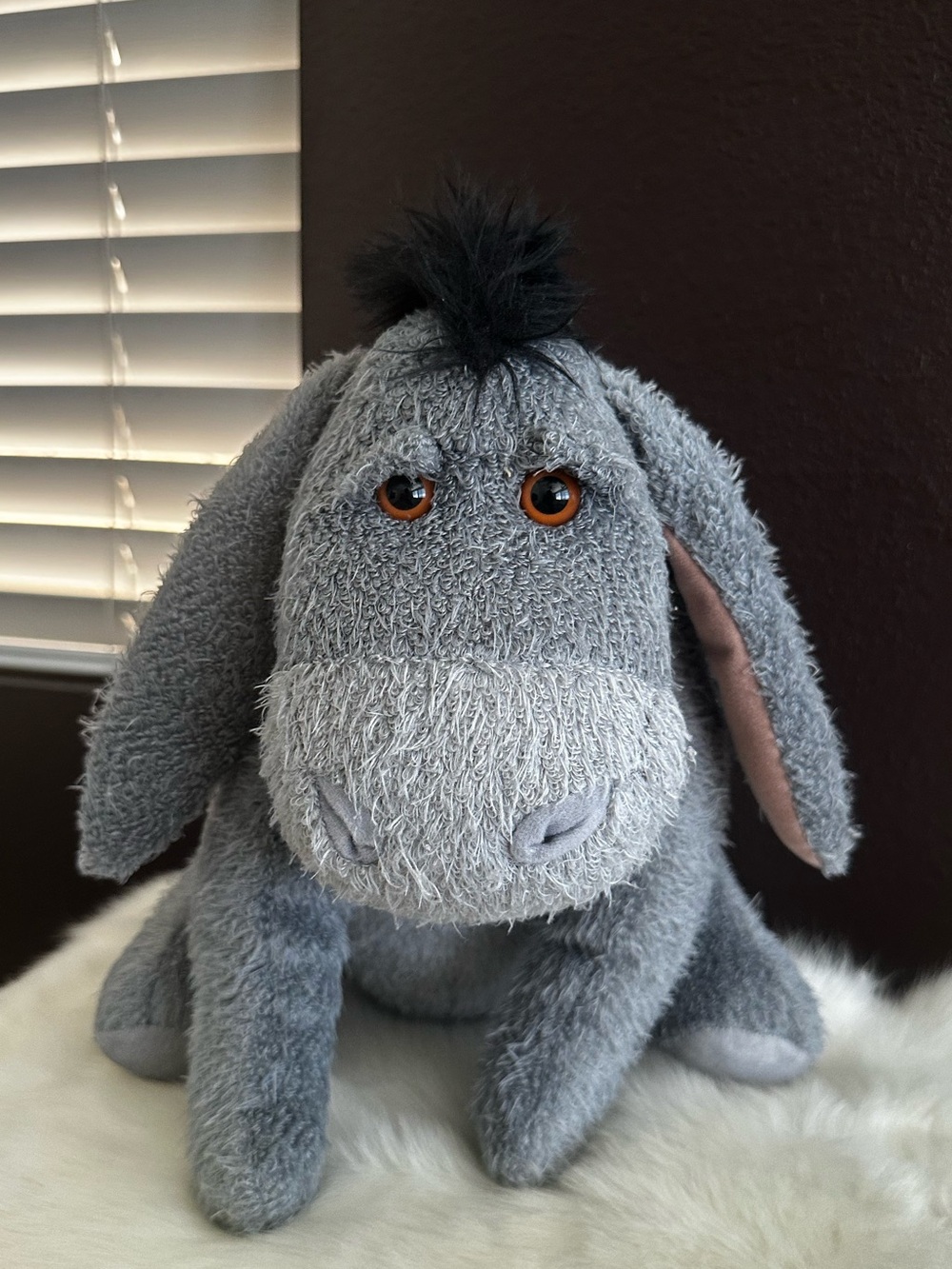 Rare•Disney Parks Authentic Eeyore Christopher Robin Live Action Movie Plush.